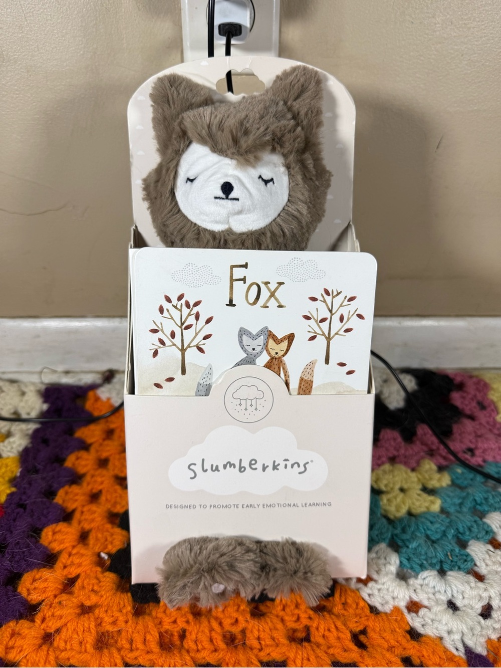 Slumberkins Fox Plush & Board Book Set - Brown